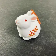 ⭐️美品⭐️【作家作品】兎 うさぎ ウサギ 白色 十二支 動物置物 インテリア