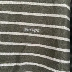 Snow Peak ボーダー ロングスリーブTシャツ L