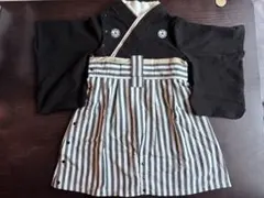 SWEET MOMMY ベビー袴　縦縞ブラック　80