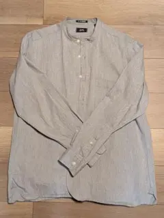 バンドカラー デニムシャツ