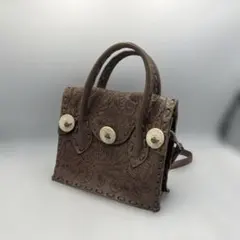 グレースコンチネンタル カービング バッグ マエストラM ハニー 美品 