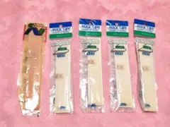 マジックテープ白4枚　ピンク1枚