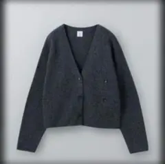 roku6 ニット　カーディガン　2way　ウールコットンミックス