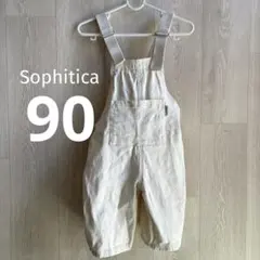 Sophitica ホワイトサロペット　オーバーオール　90