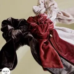 deicy ノベルティ ベロアリボン レッド