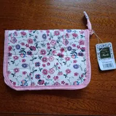花柄ポーチ 布製 多機能