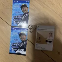 福岡ソフトバンクホークス 中村晃 ステッカー、キーホルダーセット