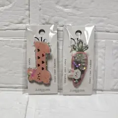 新品　送料込み❢　ウサギ　ヘアクリップ