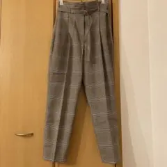 ZARA グレンチェックパンツ