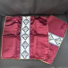 【美品】アジアンテイスト　クッションカバー　ペア　45×45㎝