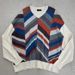 ZARA コットン100% 長袖ニット　マルチカラー