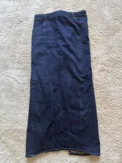 ZARA ダークブルー デニムタイトスカート