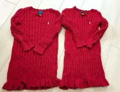 ラルフローレン　ニットワンピース　2枚セット　4