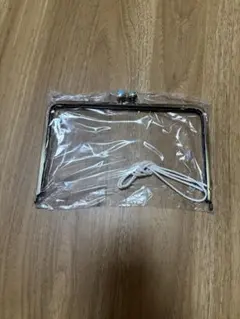 手帳型がま口口金　　ブルー