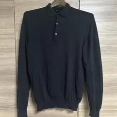 BOSS HUGO BOSS 長袖ニットポロ ブラック