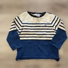 プチバトー ストライプ 長袖Tシャツ 95cm