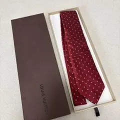 Louis Vuitton 赤 水玉 ネクタイ