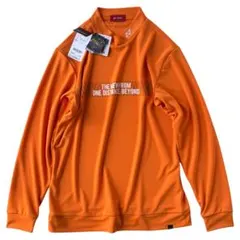 YONEX モックネック高機能長袖シャツ UVカット 静電気ガード オレンジ L