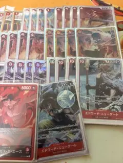 ワンピースカードゲーム 赤単エースデッキ 構築済み 50枚セット＋