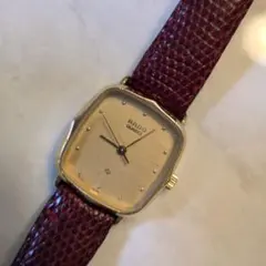 【ジャンク品】RADO クォーツ婦人用 腕時計 ゴールド スクエア