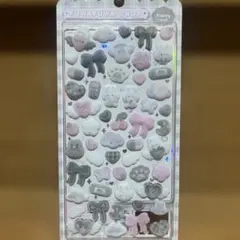 FUWAFUWA DROP SEAL ふわふわドロップシールしろくろふわふわ