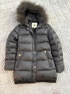 美品　La MODE ロングダウンコート ファー取外し可 紺 40