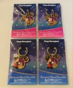 【非売品 新品未開封】東京ディズニーランド キーホルダー4個セット