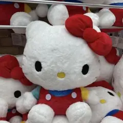 ハローキティぬいぐるみレトロカラードールGJ 大きいサイズゲーセン景品