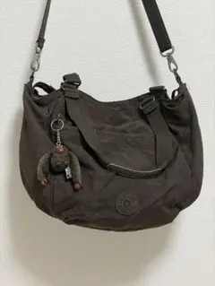 KIPLING ショルダーバッグ ダークブラウン