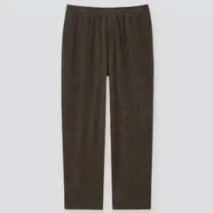 ユニクロ ジャージーリラックスアンクルパンツ（コーデュロイ）　ブラウン M