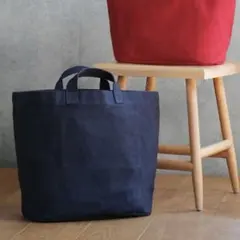 MARKS＆WEB キャンバス トートバッグ ネイビーのサムネイル