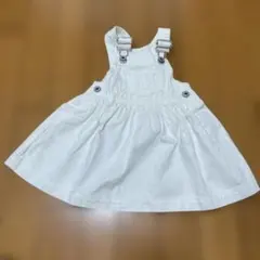 GAP ホワイト ジャンパースカート 6-12ヶ月