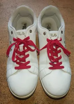 【中古品】フィラ　靴　白　FC-4225 WHT/GLD 28.0cmのサムネイル