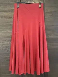 赤いフレアスカート 社交ダンス用