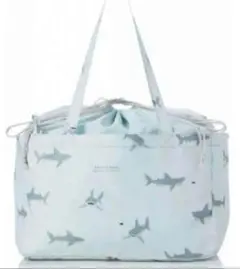 ジェラピケ　レジかごバック　サメ柄　ジェラートピケ