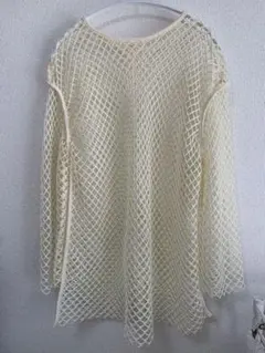 キナリ　長袖メッシュTシャツ