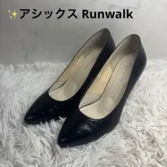 極美品✨アシックス Runwalk パンプス ブラック　23.5cm ハイヒールのサムネイル