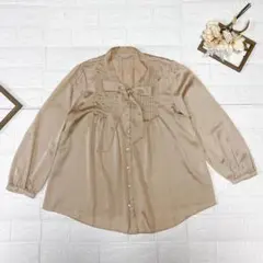 美品✨ AEWEN MATOPH イウエンマトフ オーガンジー ボウタイブラウス