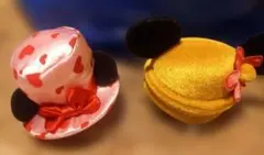 ミニーマウス★ヘアピン★ハット型★帽子★2点セット