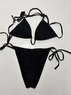 ブラック三角ビキニ セパレート水着