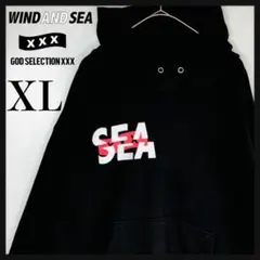 【希少XLサイズ】ウィンダンシー ゴッドセレクション 両面刺繍ロゴ 人気コラボ