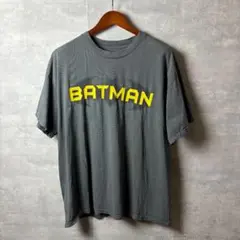 DC COMICS Tシャツ BATMAN ロゴ XL チャコール アメコミ