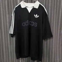 adidas ブラック グリーン ポロシャツ L ROLLING LINKS - メルカリ