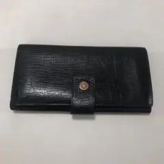 美中古/GUCCI グッチ 長財布 ブラック レザー スナップボタンのサムネイル