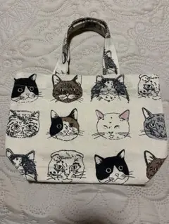 猫顔デザイン ミニ ハンドバッグ