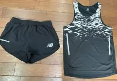 ニューバランス　NB HANZO ランニングシャツ　&ランニングパンツセット M