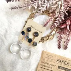 水入りガラスドームのピアス✴︎No.277