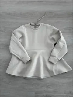 UNFILO フレアシルエット ボンディングダンボールトップス グレージュ　S