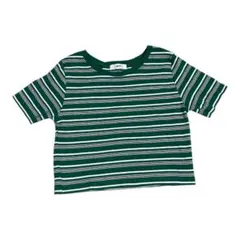 WEGO ボーダーTシャツ グリーン 半袖 Sサイズ レディース トップス