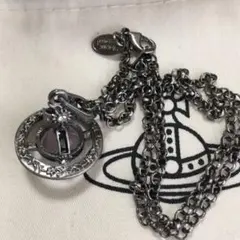 ヴィヴィアン　タイニーアメジストオーブネックレス